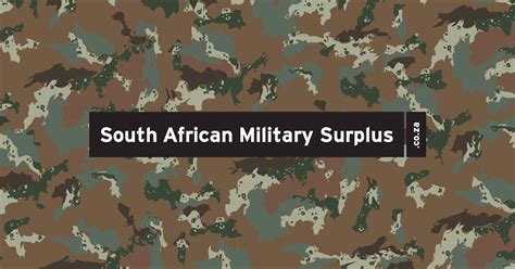 south african military surplus